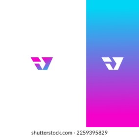 V Letter Logo Vector Template Abstract Monogram Symbol 