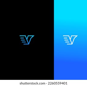 V Letter Logo Vector Template Abstract Monogram Symbol 