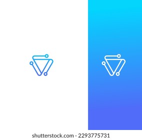 V Letter Logo Vector Template Abstract Monogram Symbol 