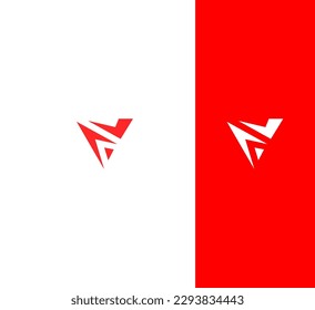 V Letra Plantilla de vectores de logotipo Símbolo abstracto de monograma 