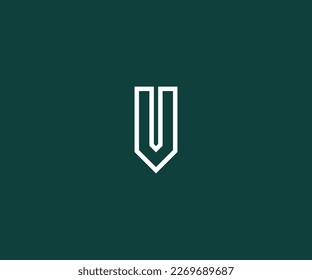 plantilla de logotipo vectorial del logotipo de la letra v.