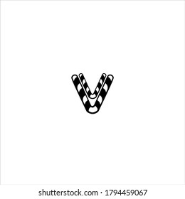V V letter logo vintage design for company logo