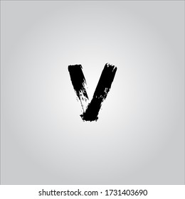 V letter logo with white background.V letter icon.Black letter design.V.