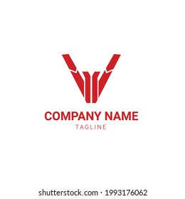 V letter logo for your company