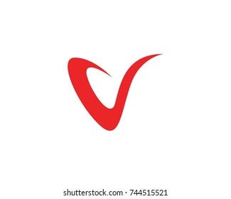 V Letter Logos Template 