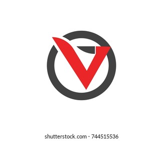V Letter Logos Template 