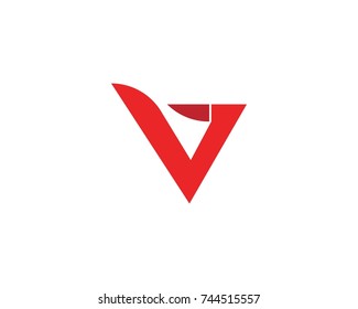 V Letter Logos Template 