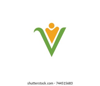 V Letter Logos Template 