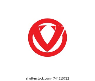 V Letter Logos Template 