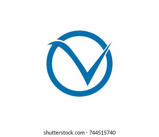 V Letter Logos Template 