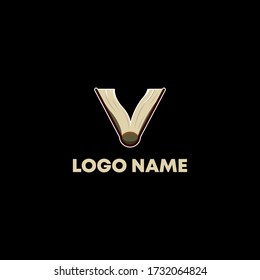v letter modern logo - modern letter logo