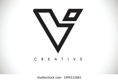 V Letter Modern Trendy Design Logo. Letter V Icon Logo with Monogram Vector Illustration.
