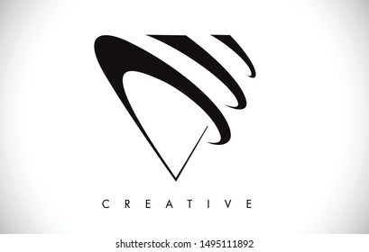 Sm Brush Stroke Letter Logo Design Stock Vector (Royalty Free) 715073830