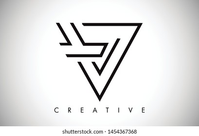 V Letter Monogram Design Logo. Letter V Icon Logo with Modern Monogram Vector Illustration.