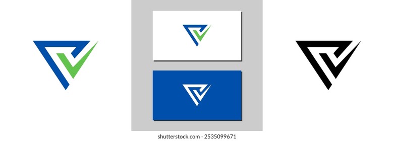 v letter sign icon white and black logo