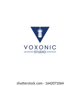 V Letter Studio Logo Template