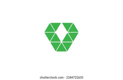 V Letra Technology Colorful Pattern Design Logo. Plantilla de diseño de logotipo moderno de carta V creativa