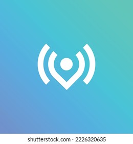 
V Letter Telecom Logo Design
