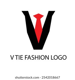 V Carta Tie Fashion Logo Modern Creative Brand Fashion No.1