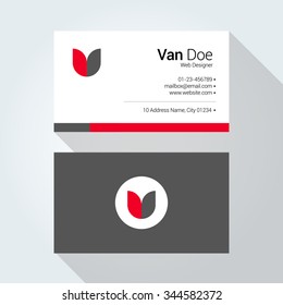 V Letter typographic alphabet logo. Corporate Business card. Vector design template element