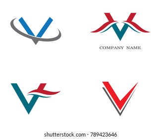 V letter vector icon