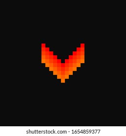 V letter vector image for web and design