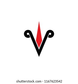 v letter vector logo