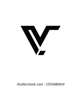 Letter V Logo Symbol Vector Stock Vector (Royalty Free) 718088416