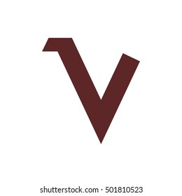 v letter vector logo