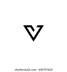 V Letter Vector Logo