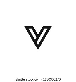 v letter vector logo abstract