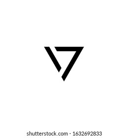 v letter vector logo abstract