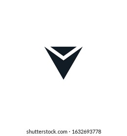 v letter vector logo abstract