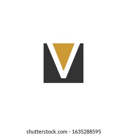 V letter vector logo abstract