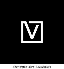 V letter vector logo abstract
