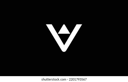  v letter vector logo abstract 