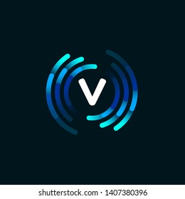 V LETTER VECTOR LOGO APHABET ICON