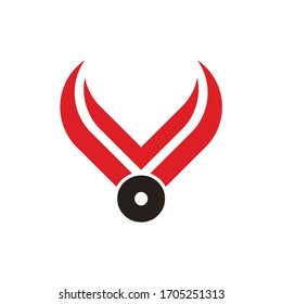 v Vektorillustration Logo. Bufalo-Symbol