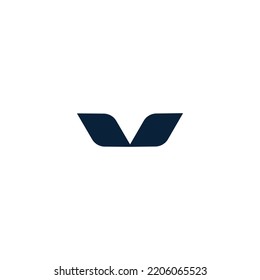 V Diseño del logotipo de la línea vectorial de la letra V. Símbolo de icono de logotipo creativo.