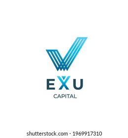 V letter vector logo. Geometric logo. geometric emblem. Vector