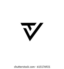 v letter vector logo. tv letter vector logo