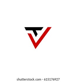 v letter vector logo. tv letter vector logo