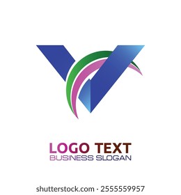 V  lettering logo is simple, easy to understand and authoritative