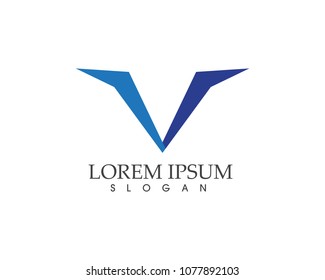 V letters business logo and symbols template
