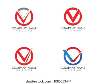 V letters business logo and symbols template