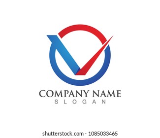 V letters business logo and symbols template