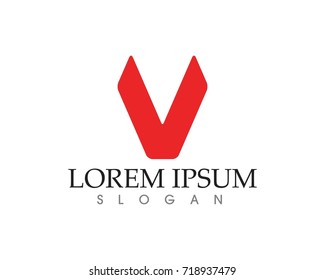 V letters business logo and symbols template
