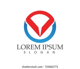 V letters business logo and symbols template
