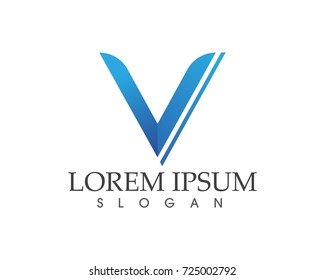 V letters business logo and symbols template
