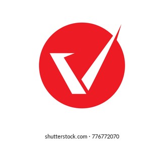 V letters business logo and symbols template

